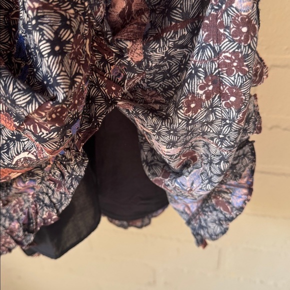 Ulla Johnson Julie Dress floral puff shoulder long sleeve cotton viscose 12 sz - Picture 5 of 8